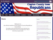 Tablet Screenshot of claytoniowagop.org